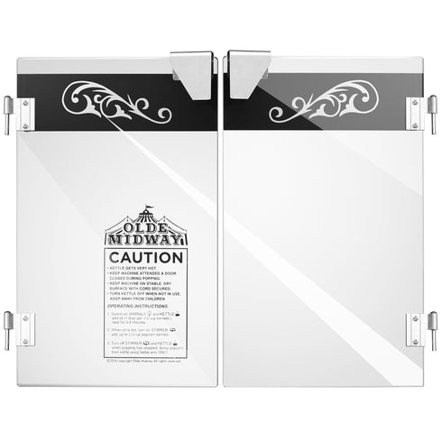 16 oz Popcorn Machine Doors Replacement for Olde Midway Commercial Popcorn Popper, Black